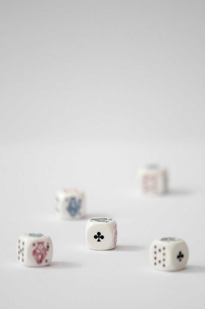 dice, poker, gambling
